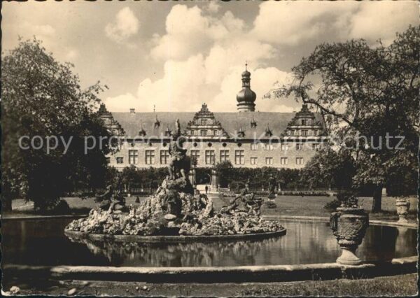 Weikersheim Schloss Park Brunnen