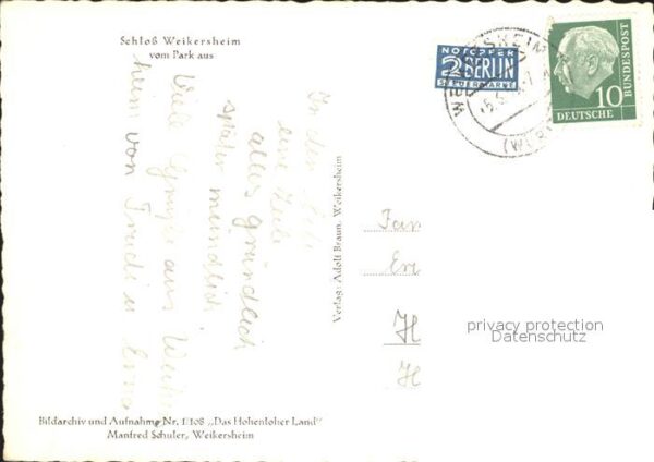 Weikersheim Schloss Park Brunnen – Bild 2