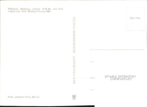 Poessneck Rathaus mit Freitreppe – Bild 2