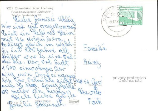 Oberschoena Mittelsachsen FDGB Erholungsheim Oelmühle – Bild 2