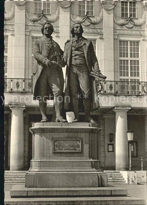Weimar Thueringen Goethe Schiller Denkmal