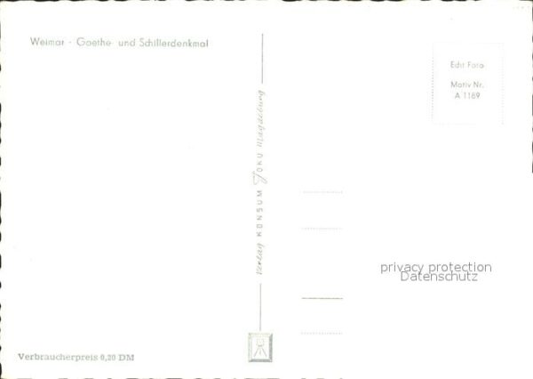Weimar Thueringen Goethe Schiller Denkmal – Bild 2