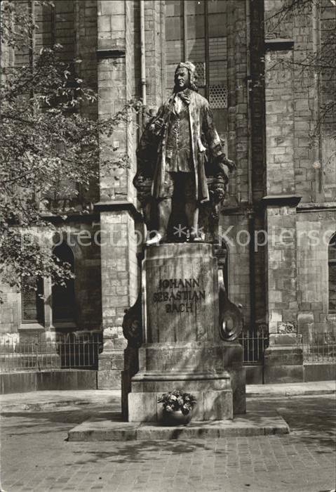 Leipzig Bach Denkmal vor der Thomaskirche