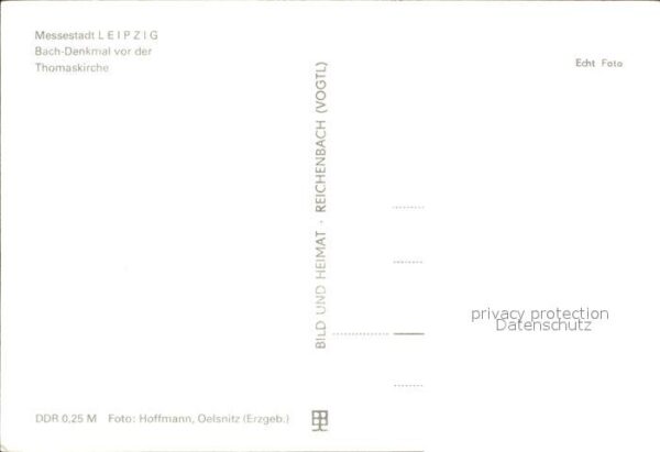 Leipzig Bach Denkmal vor der Thomaskirche – Bild 2