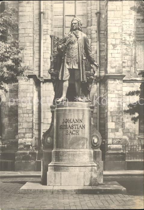 Leipzig Bach Denkmal vor der Thomaskirche