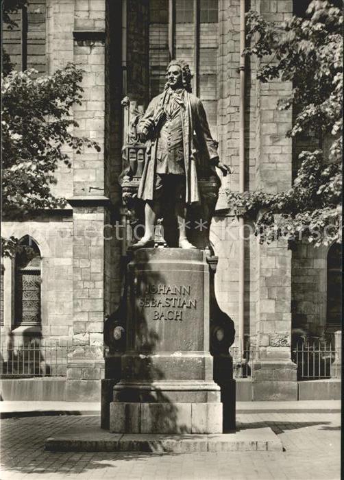 Leipzig Bach Denkmal vor der Thomaskirche