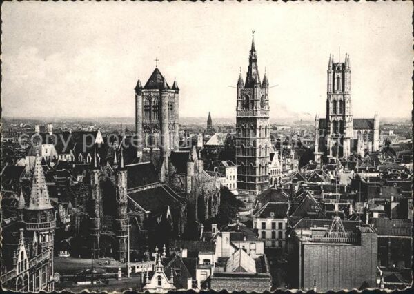 Gent Gand Flandre St Nikolaaskerk Belfort St Baafskerk