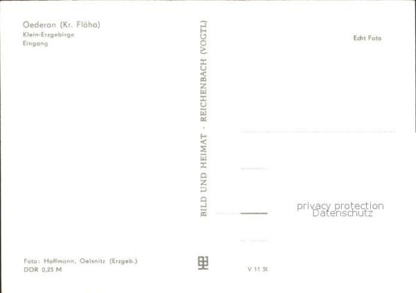 Oederan Klein Erzgebirge Eingang – Bild 2