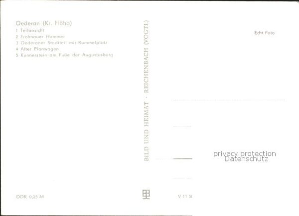 Oederan Klein Erzgebirge Teilansicht Frohnauer – Bild 2