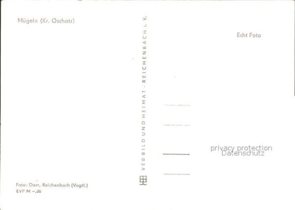 Muegeln Oschatz Ortsblick mit Kirche – Bild 2