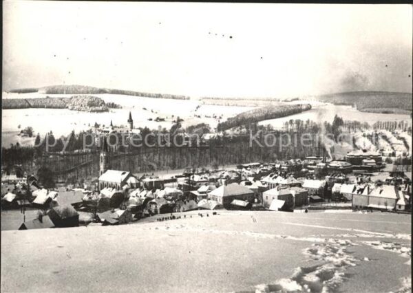 Neuhausen Erzgebirge Winter Panorama