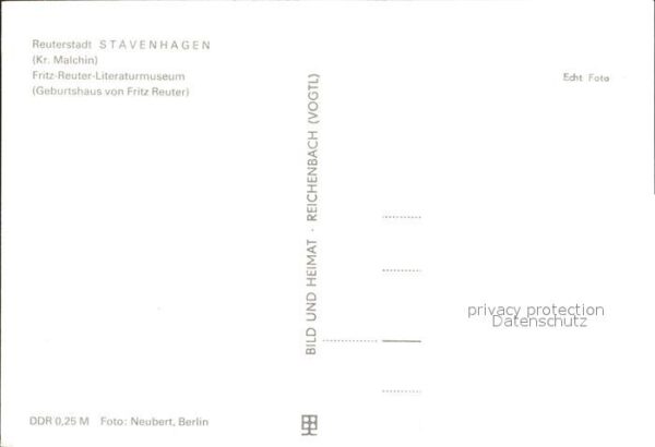 Stavenhagen Fritz Reuter Literaturmuseum und Geburt – Bild 2