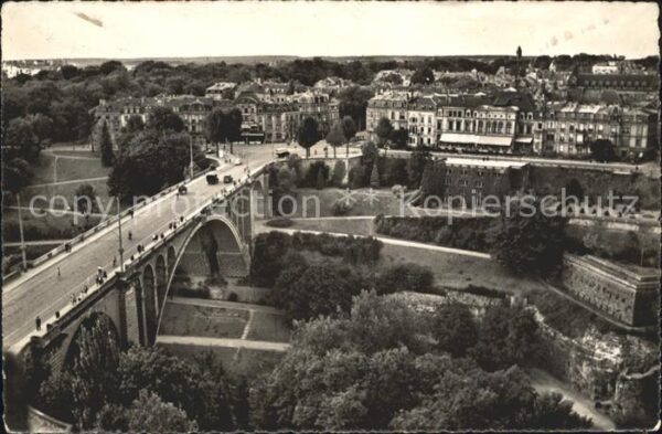 LUXEMBOURG  Luxemburg Pont Adolphe Fliegeraufnahme