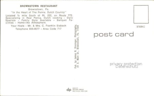 Brownstown Pennsylvania Restaurant – Bild 2
