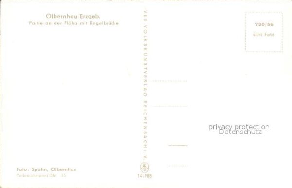 Olbernhau Erzgebirge Flöha Kegelbrücke – Bild 2