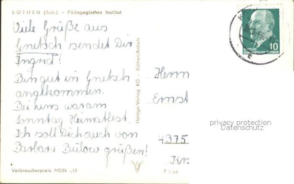 Koethen Anhalt Pädagogisches Institut – Bild 2