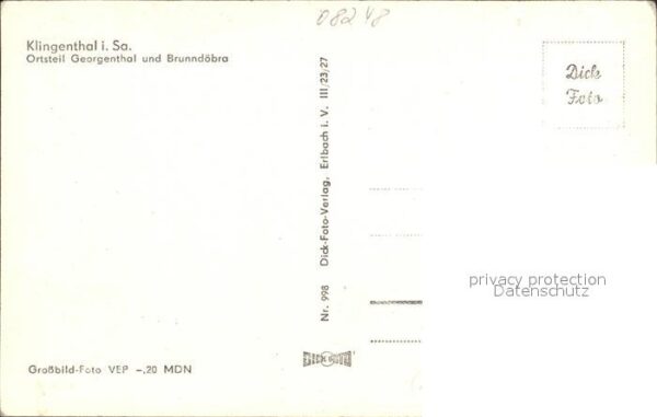 Klingenthal Vogtland Ortsteil Georgenthal und Brunndöbra – Bild 2