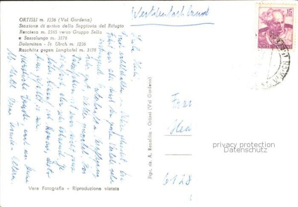 Ortisei St Ulrich Raschötz gegen Langkofel – Bild 2