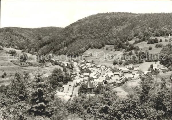 Giessuebel Schleusegrund Blick von der Schutzhütte