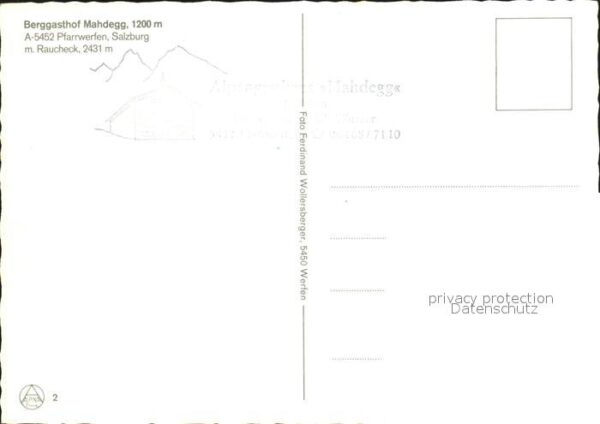 Pfarrwerfen Berggasthof Mahdegg – Bild 2