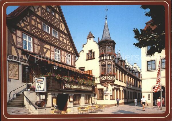 Bad Kissingen Fachwerkhäuser am Marktplatz