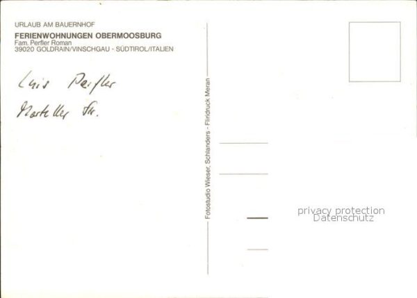Vinschgau Val Venosta Ferienwohnungen Obermoosburg – Bild 2