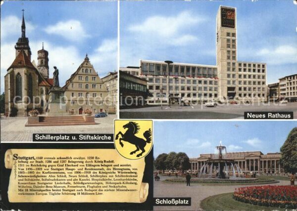 Stuttgart Neues Rathaus Schlossplatz Schillerplat