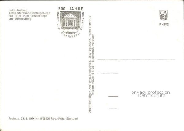 Alexandersbad Bad Ochsenkopf Schneeberg – Bild 2