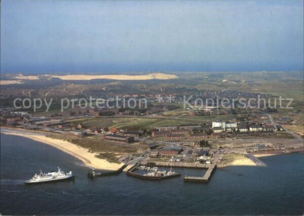 Sylt Lister Hafen Fliegeraufnahme