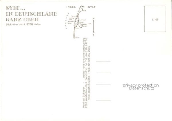Sylt Lister Hafen Fliegeraufnahme – Bild 2