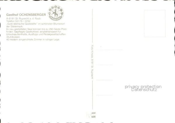 St Ruprecht-Falkendorf Gasthof Pension Ochsenberger – Bild 2