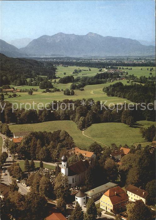 Bad Heilbrunn Pfarrkirche Sankt Killian Fliegeraufnah
