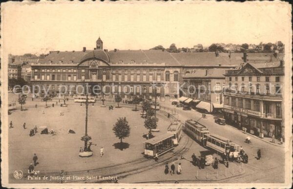 Strassenbahn Liege Palais de Justice Place Saint Lam