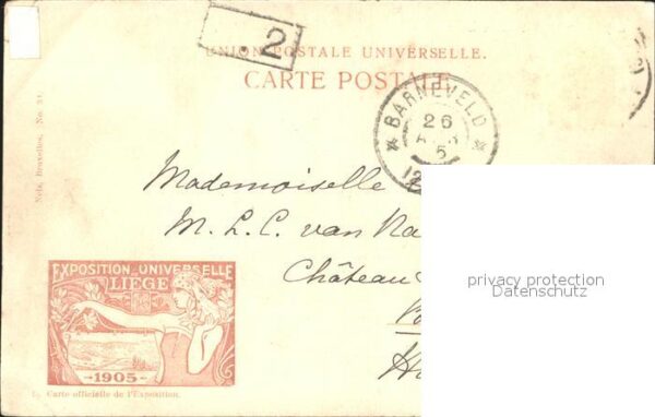 Exposition Universelle Liege 1905 Pont sur l'Ourthe – Bild 2