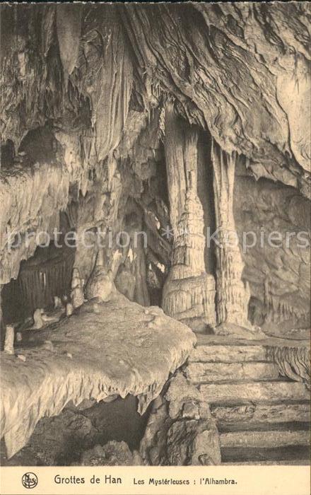 Hoehlen Caves Grottes Grottes de Han Les Mysterieuses Alhambr
