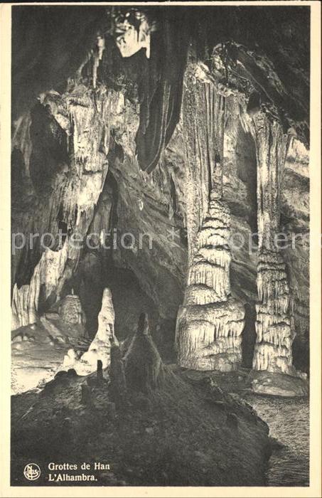 Hoehlen Caves Grottes Grottes de Han Alhambra