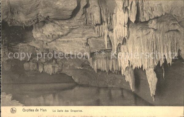 Hoehlen Caves Grottes Grottes de Han Salle des Draperies
