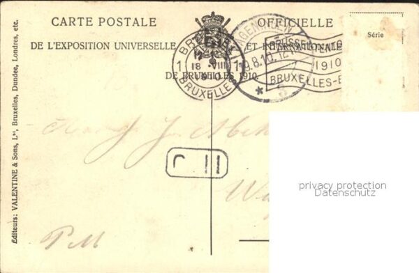 Exposition Universelle Bruxelles 1910 Pavillon du Bresil – Bild 2