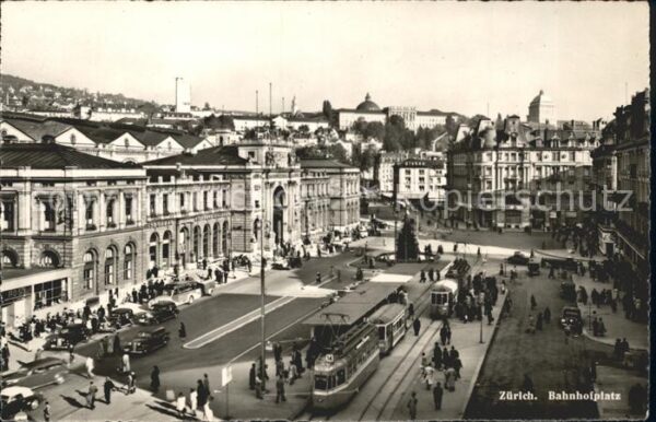 Strassenbahn Zürich Bahnhofplatz