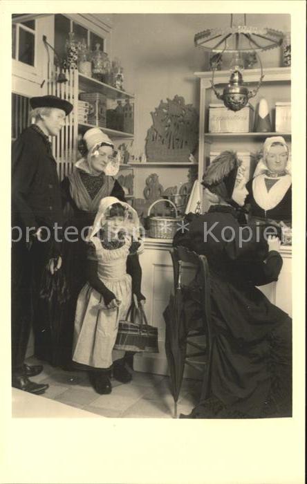 Trachten Holland Protestantische Familie Zuid-Beveland V
