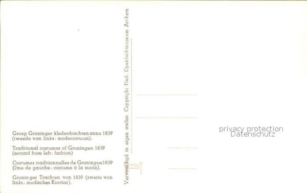 Trachten Holland 1839 Groningen – Bild 2