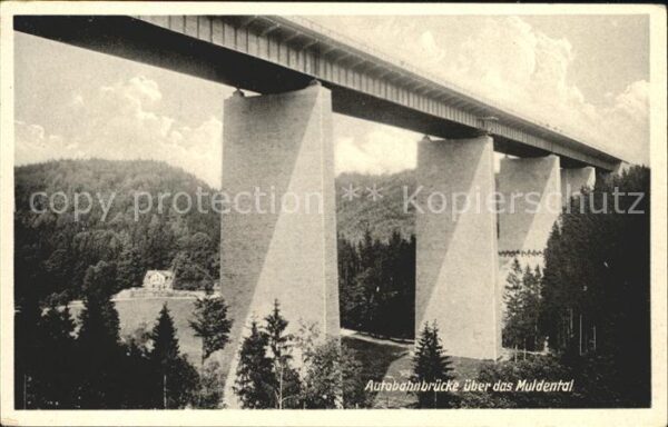 Bruecken Bauwerke Autobahnbrücke Muldental
