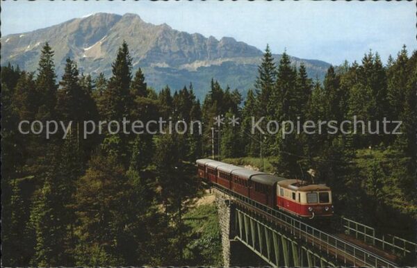 Eisenbahn Mariazellerbahn Kuhgrabenbrücke Erlaufk