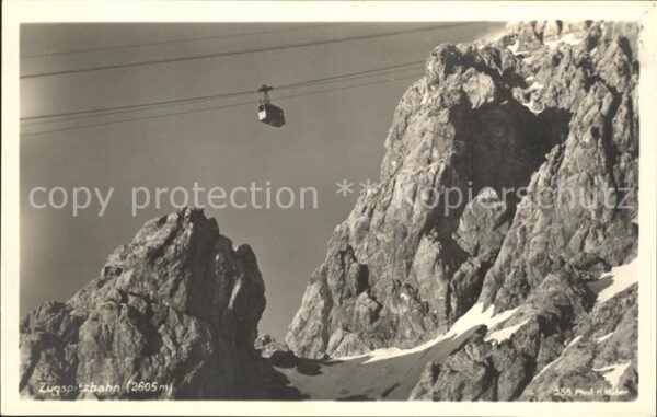 Foto Huber H. Nr. 255 Zugspitzbahn Seilbahn