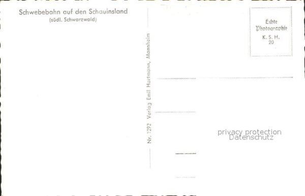 Seilbahn Schauinsland Schwarzwald – Bild 2