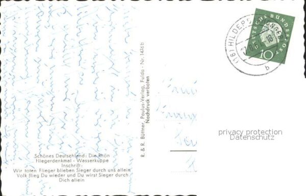 Segelflug Gliding Vol-Voile Vuolo-a-Vela Fliegerdenkmal Wasserkuppe – Bild 2