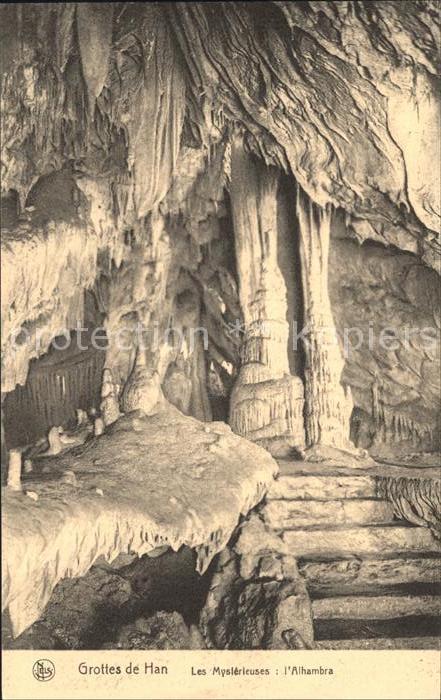 Hoehlen Caves Grottes Grottes de Han Les Mysterieuses Alhambr