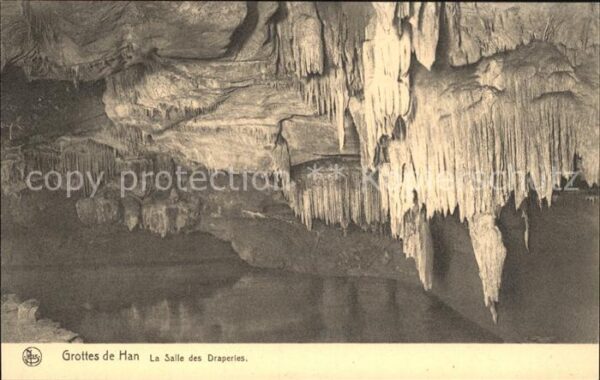 Hoehlen Caves Grottes Grottes de Han Salle des Draperies
