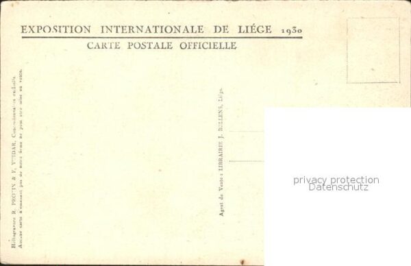 Exposition Liege 1930 Maison du Peuple – Bild 2