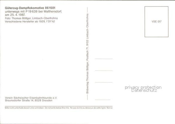 Lokomotive Güterzug 861501 Walthersdorf – Bild 2